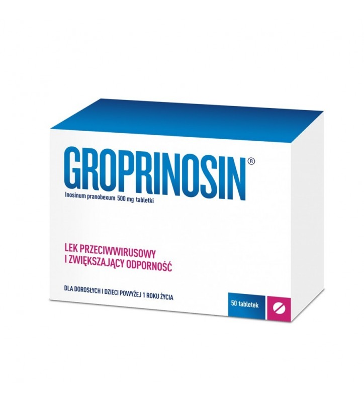 Groprinosin tabletki 0,5 g 50 tabl.