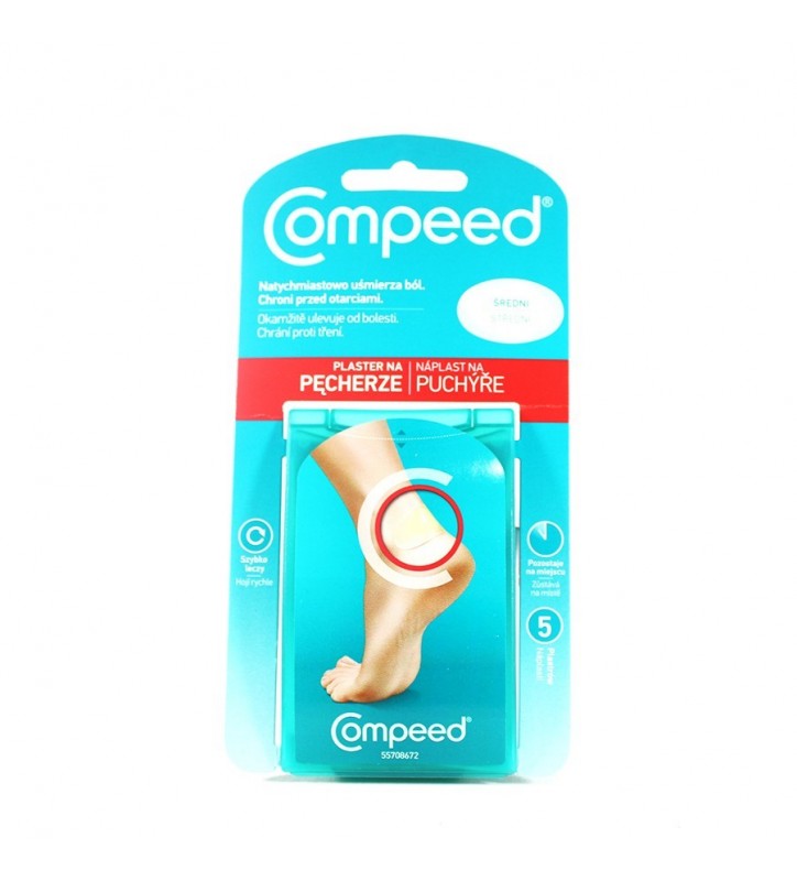 COMPEED plastry na pęcherze, średnie, 5 szt.