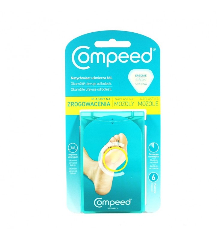 COMPEED plastry na zrogowacenia, 6 szt.