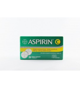 Aspirin C tabl.mus. 0,4g+0,24g 20 tabl.