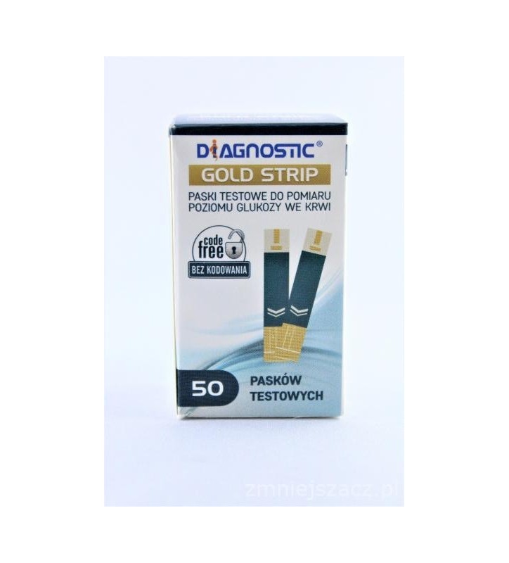 Diagnostic Gold Strip testpask. 50pasków