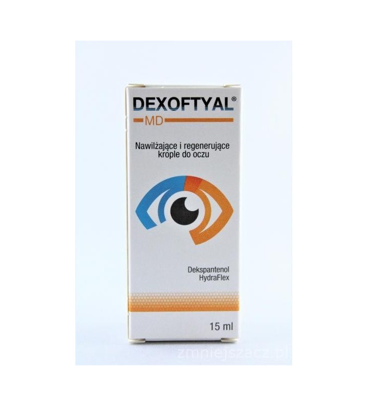 Dexoftyal MD, nawilżające i regenerujące krople do oczu, 15 ml