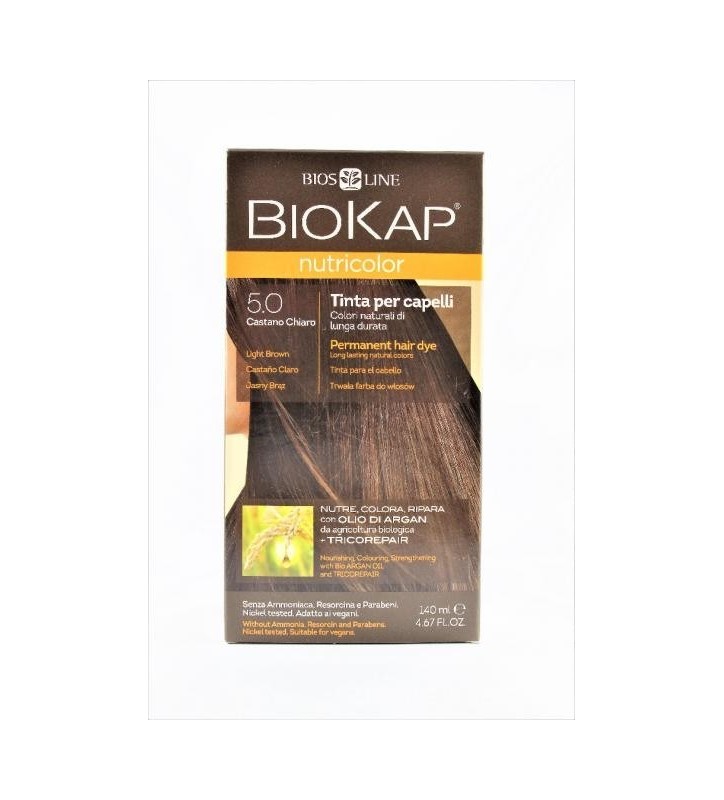 BIOKAP NUTRICOLOR 5.0 Jasny Brąz 140ml