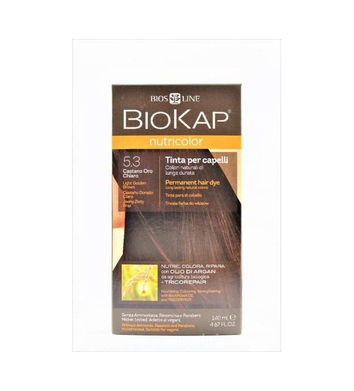 BIOKAP NUTRICOLOR 5.3 Jasny Złoty Brąz 140