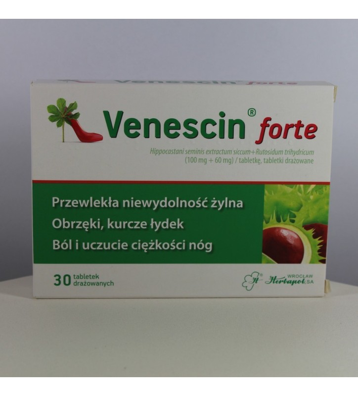 Venescin forte tabl.drażow. 0,1g+0,06g 30t