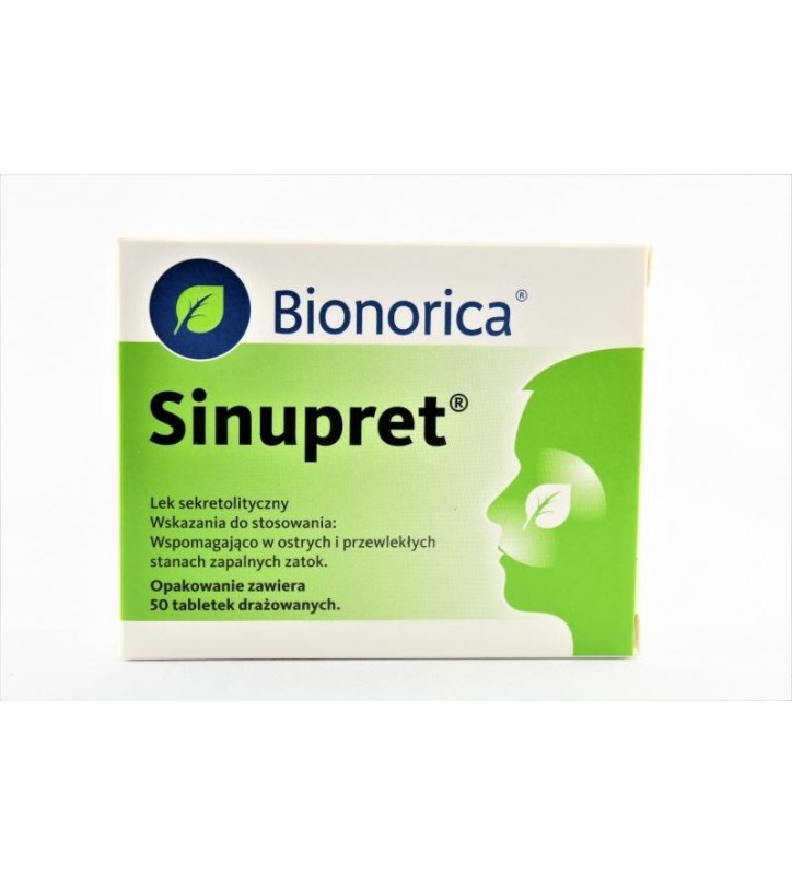 Sinupret tabl.drażow. 50 draż.