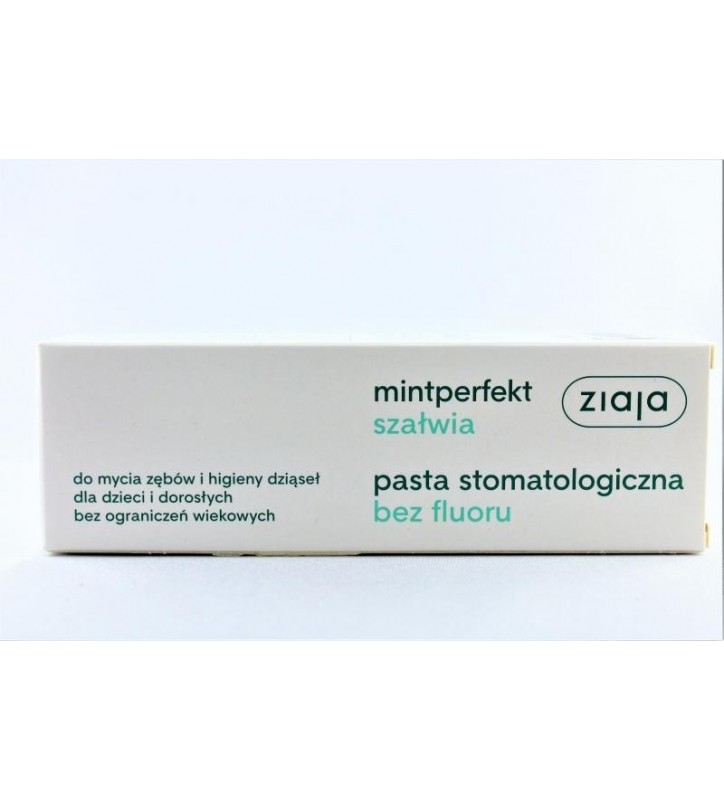 Ziaja MintPerfekt Szałwia, pasta do zębów bez fluoru, 75 ml