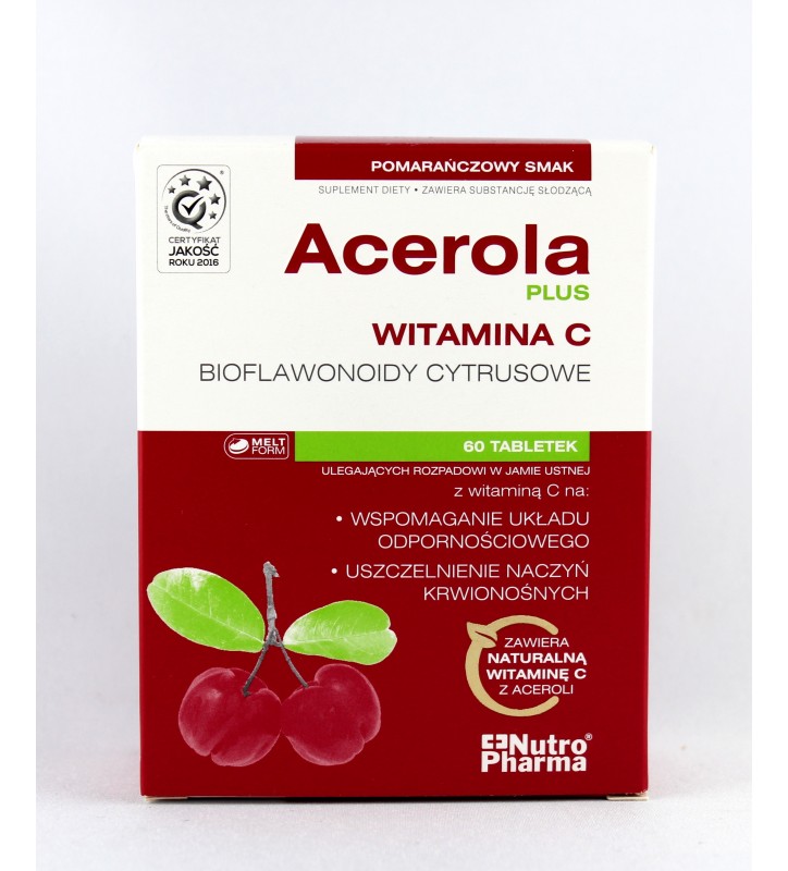 Acerola Plus, tabletki do ssania, 60 szt.