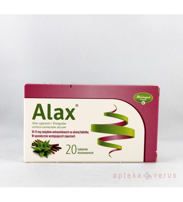 Alax tabl.drażow. 20 tabl. (2x10)
