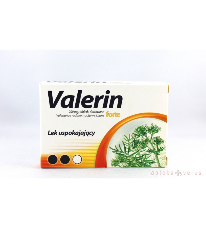 Valerin forte, 200 mg, tabletki drażowane, 15 szt.