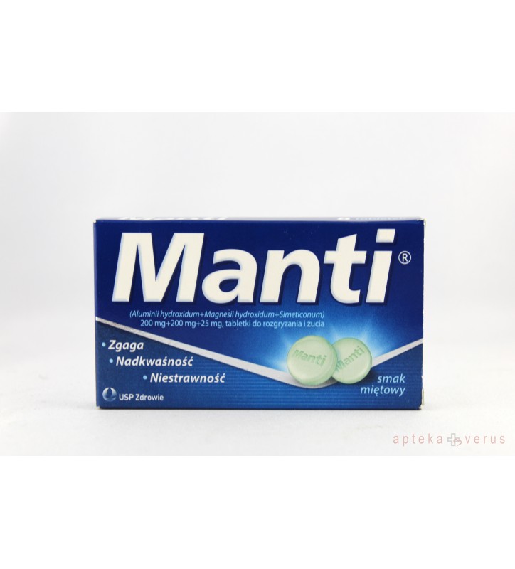 Manti tabl.dorozgr.iżucia 0,2g+0,2g+0,025g