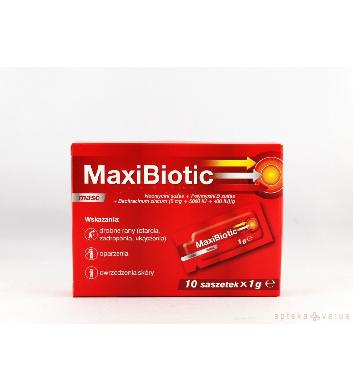Maxibiotic maść  10 saszetek