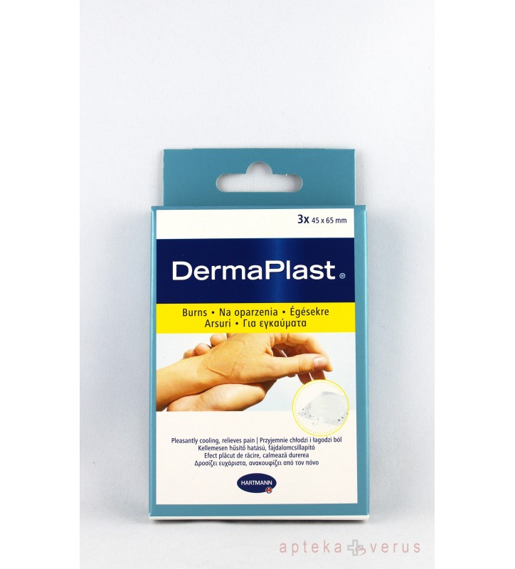 Dermaplast Oparzenia Plast.45 x 65 mm 3szt