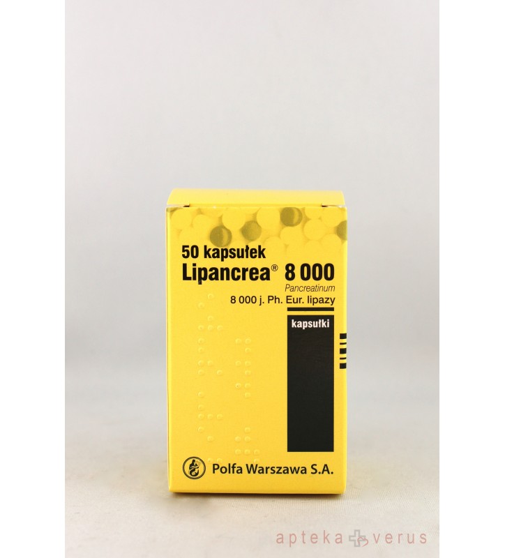 Lipancrea 8000 kaps.dojel. 8000j.Ph.Eur. 50 szt.