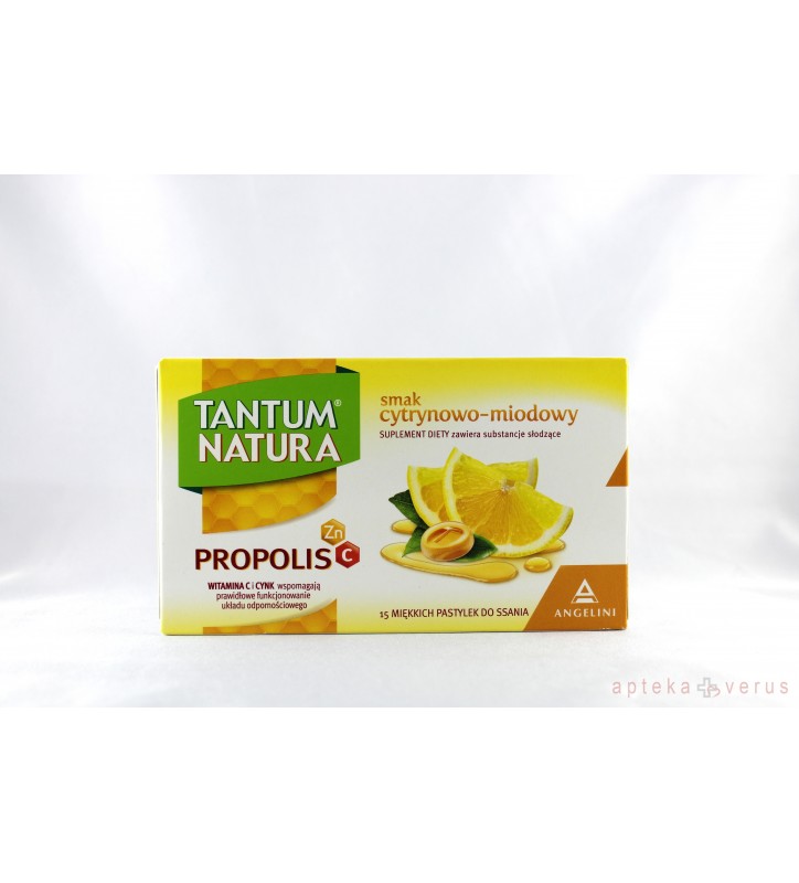 TANTUM NATURA smak cytrynowo-miodowy pastylki do ssania