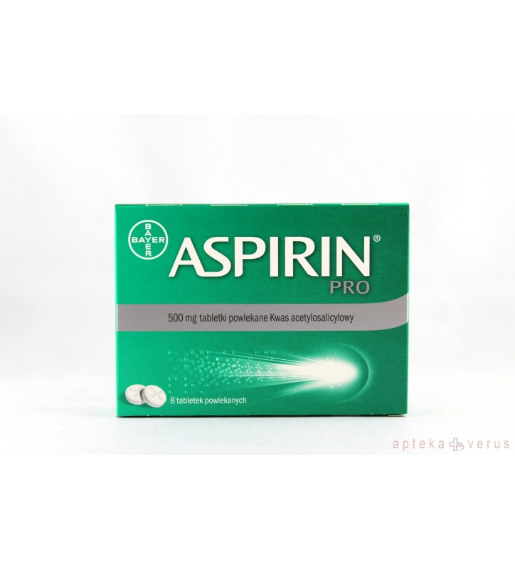 Aspirin Pro tabl.powl. 0,5 g 8 tabl.