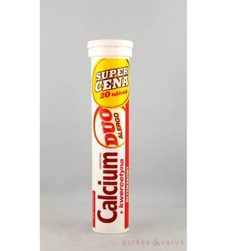 Calcium + kwercetyna tabl.mus. 20 tabl.