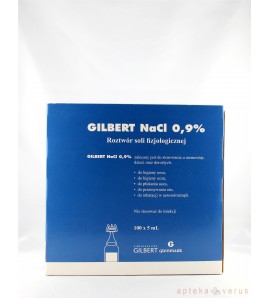 Gilbert NaCl 0,9% 100 poj.a 5ml