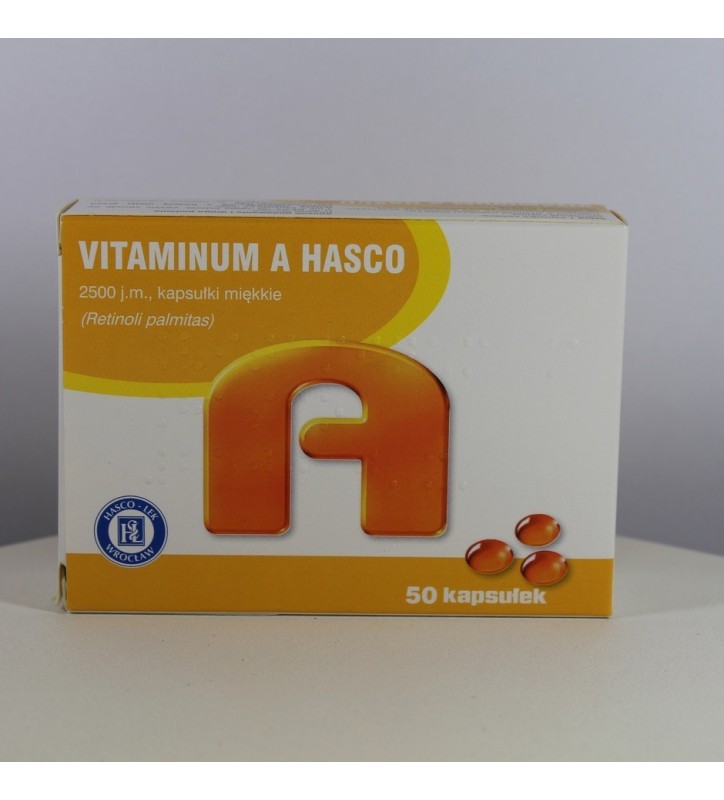 Vitaminum A Hasco kaps.elast. 2500j.m. 50k