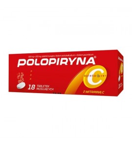 Polopiryna C tabletki musujące 0,5 g+0,2 g 18 tabletek