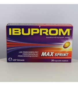 Ibuprom MAX Sprint 400 mg 20 kapsułek