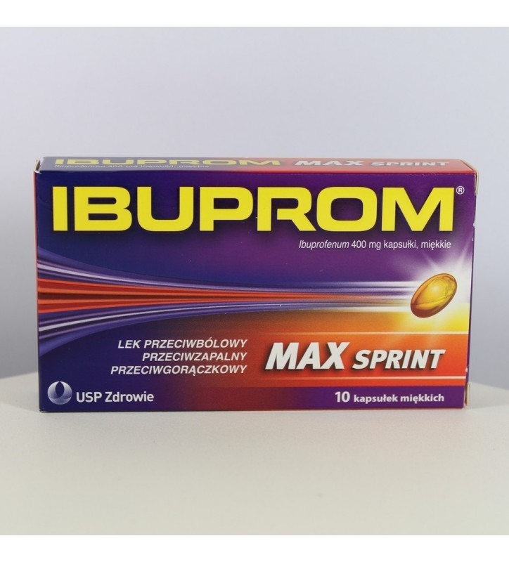 Ibuprom MAX Sprint kaps.miękkie 0,4g 10kap