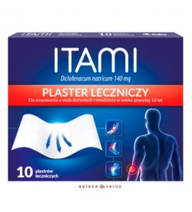 Itami (Diclodermex) plastry lecznicze 0,14g,10 plastrów