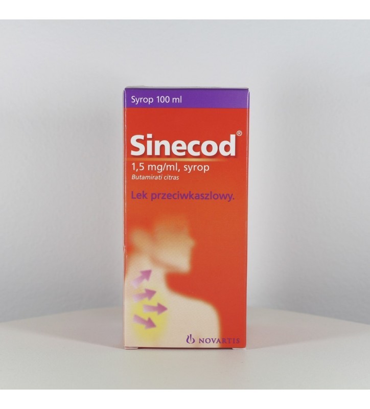 Sinecod syrop 1,5 mg/1ml 100 ml (but.)
