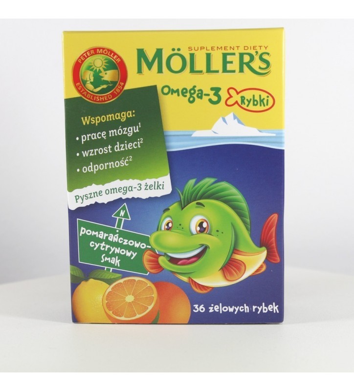 Mollers Omega-3 Rybki pomar.-cytryn. żelki