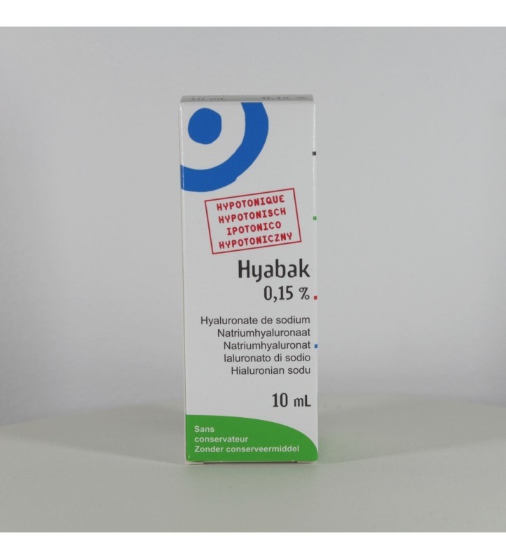 Hyabak nawilżaj. hypot.kr.0,015% 10ml.
