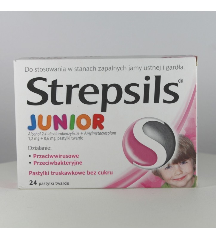Strepsils Junior pastyl.dossan. 0,6mg+1,2m