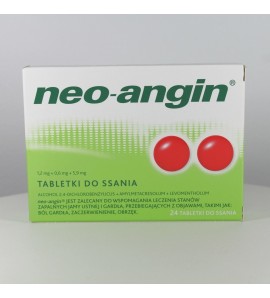 Neo-Angin, tabletki do ssania, z cukrem, 24 szt.