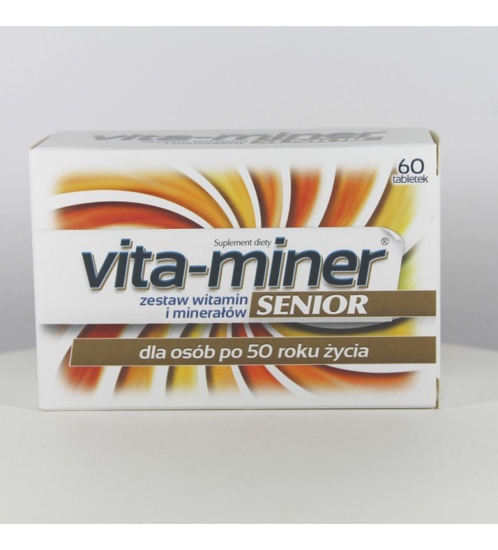 Vita-miner Senior draż. 60 draż.