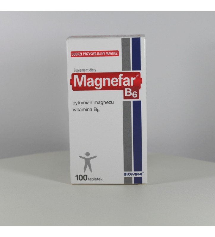 Magnefar B6 tabletki, 100 szt. Magnefar B6 tabletki, 100 szt.