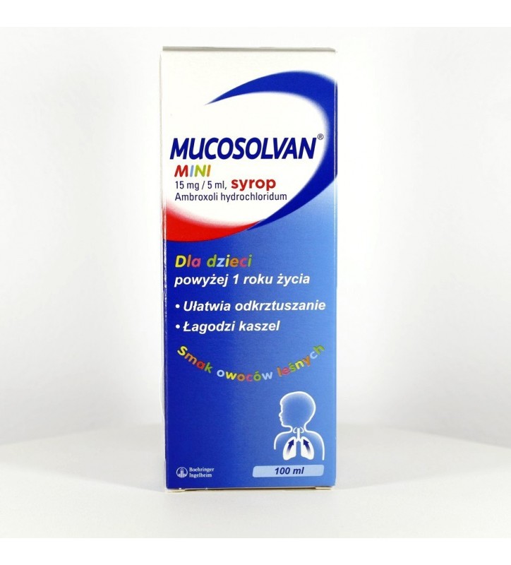 Mucosolvan mini syrop 15 mg/5ml, 100 ml