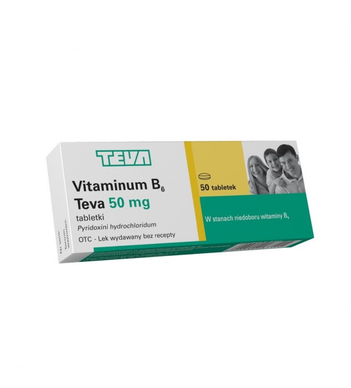 Vitaminum B 6 Pliva tabl. 0,05 g 50 tabl.