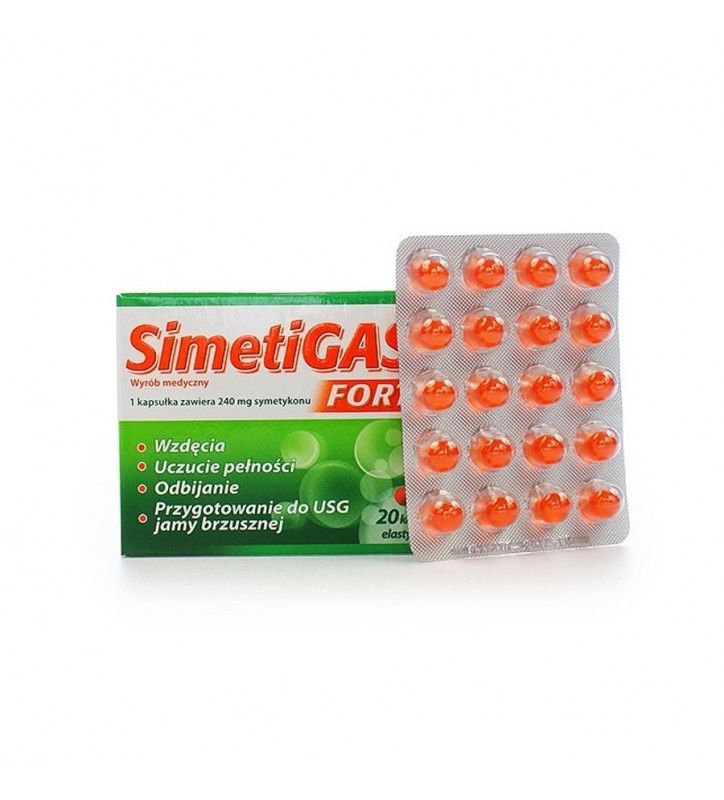 Simetigast Forte kaps.elast. 0,24g 20kaps.